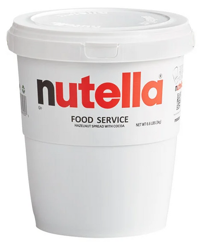 Nutella Hazelnut Spread 6.6 lb. Tub - 2/Case