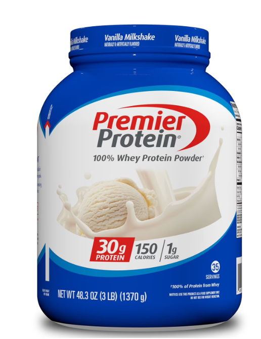 Premier Protein 30g High Protein Powder, Vanilla Milkshake, 3 lbs  2/CASE