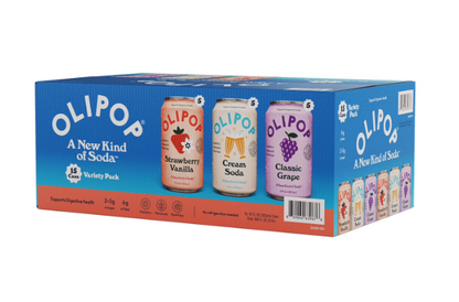 Olipop Variety Pack, A New Kind of Soda, 12 fl oz 30 pk.