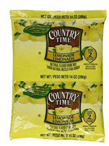 Country Time Lemonade Mix - 14 oz  packet makes 2 gallons 15packs/case