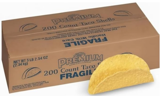 Taco Shells – Whole Grain Yellow Corn, 200 Count Case