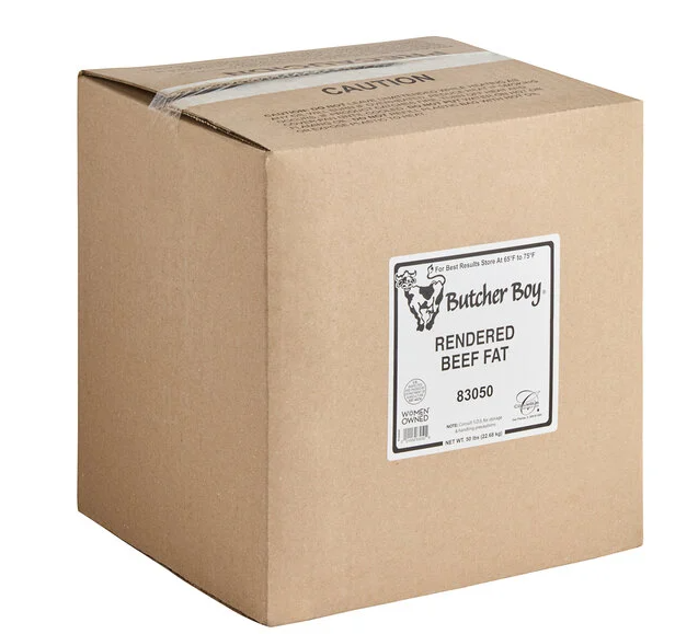 Butcher Boy Rendered Beef Fat 50 lb. box