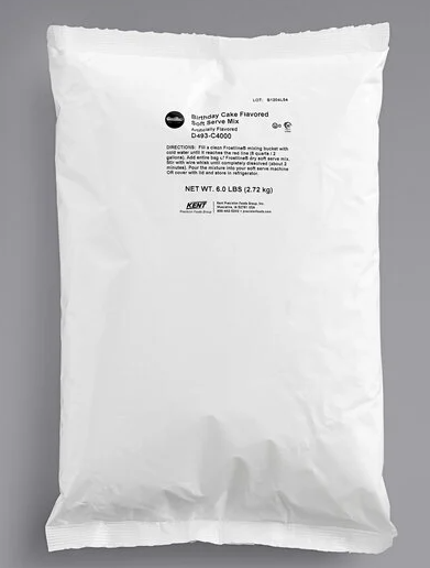 Frostline Soft Serve Ice Cream Mix 6 lb. - 6/Case VARIOUS FLAVORS | Canada
