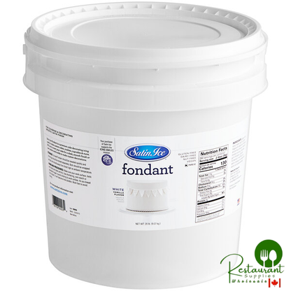 Satin Ice 20 lb. White Vanilla Rolled Fondant Icing