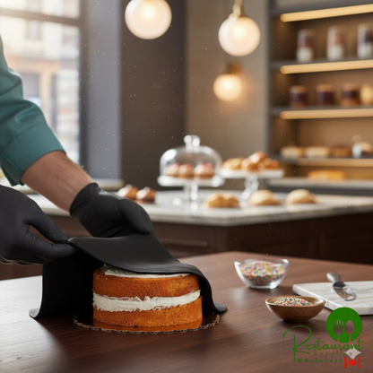 Satin Ice 5 lb. Black Vanilla Rolled Fondant Icing - 8/Case