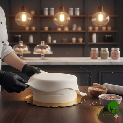 Satin Ice 5 lb. White Vanilla Rolled Fondant Icing