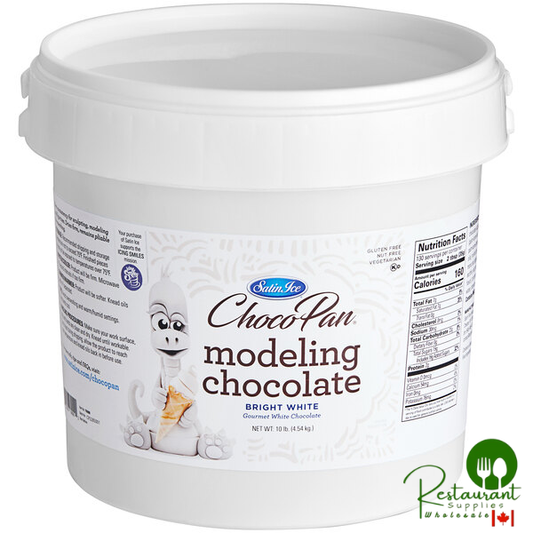 Satin Ice ChocoPan 10 lb. Bright White Modeling Chocolate