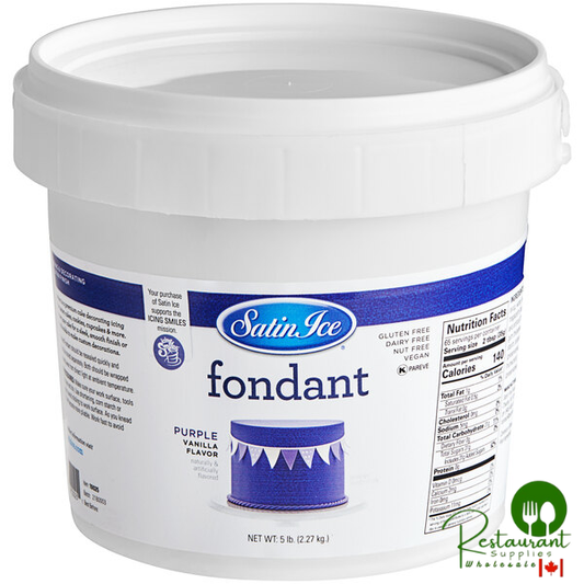 Satin Ice 5 lb. Purple Vanilla Rolled Fondant Icing