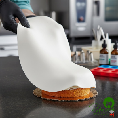 Satin Ice 5 lb. White Vanilla Rolled Fondant Icing - 8/Case