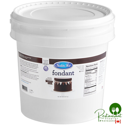 Satin Ice 20 lb. Chocolate Rolled Fondant Icing