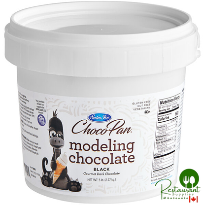 Satin Ice ChocoPan 5 lb. Black Modeling Chocolate