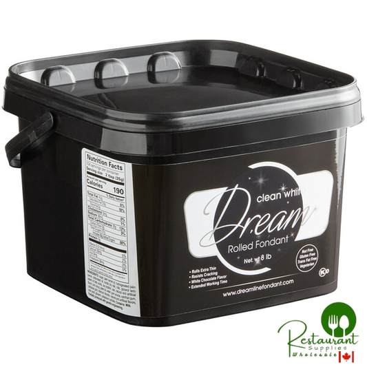 Satin Ice Dream 8 lb. Clean White Chocolate-Flavored Rolled Fondant