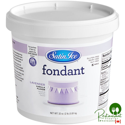 Satin Ice 2 lb. Navy Vanilla Rolled Fondant Icing - 10/Case