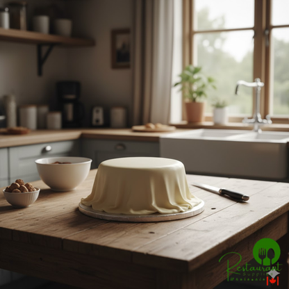 Satin Ice Dream 8 lb. Clean White Chocolate-Flavored Rolled Fondant - 4/Case