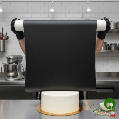 Satin Ice Dream 8 lb. Onyx Black Chocolate-Flavored Rolled Fondant - 4/Case