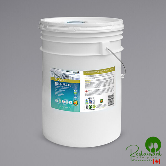 ECOS PL9721/05 Pro Dishmate 5 Gallon Free and Clear Manual Dishwashing Liquid
