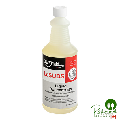Bar Maid DET-1200 1 Qt. / 32 oz. LoSUDS Liquid Bar Glass Concentrate