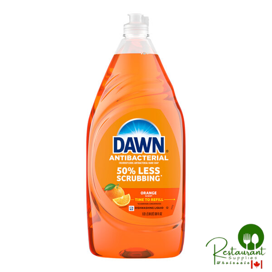 Dawn 01659 38 oz. Ultra Antibacterial Orange Dish Soap - 8/Case