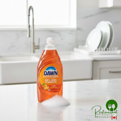 Dawn 01659 38 oz. Ultra Antibacterial Orange Dish Soap - 8/Case
