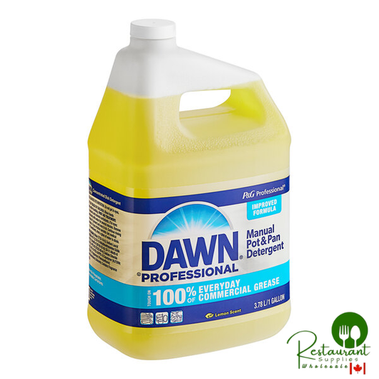 Dawn Professional 57444 1 Gallon / 128 oz. Manual Lemon Scented Pot and Pan Detergent - 4/Case