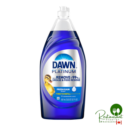 Dawn 01135 32.7 oz. Platinum Refreshing Rain Dish Soap - 8/Case