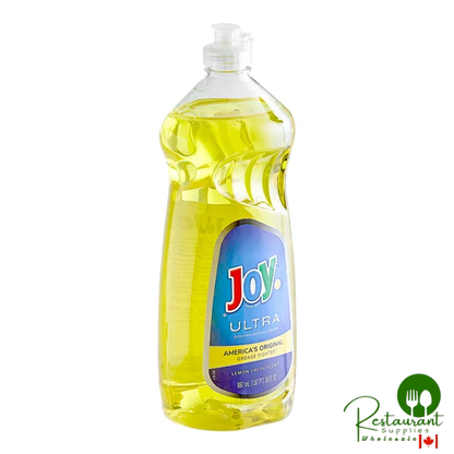 JoySuds Joy Ultra 43601 30 oz. Lemon Scented Dishwashing Liquid - 10/Case