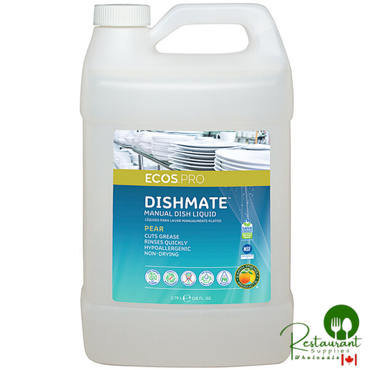 ECOS PL9720/04 Pro Dishmate 1 Gallon Pear Scented Manual Dishwashing Liquid - 4/Case