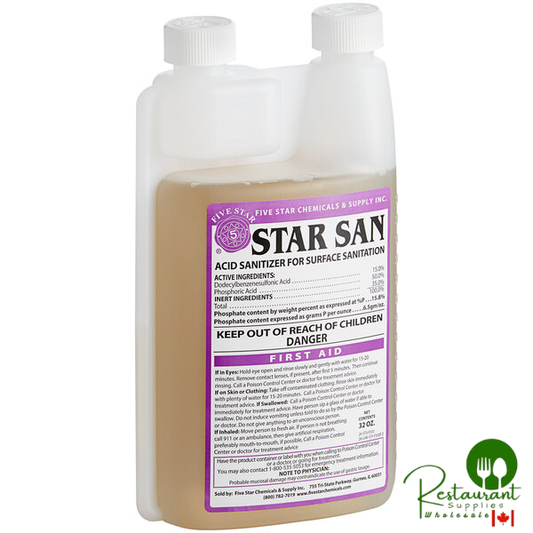 Five Star Chemicals 26-STS-FS32-10 Star San High-Foaming Brewery Sanitizer 32 oz. - 10/Case