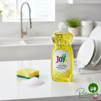 JoySuds Joy 43618 25 oz. Lemon Scented Dishwashing Liquid - 10/Case