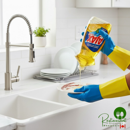 Ajax Ultra CPC44673 28 oz. Lemon Scent Dish Detergent - 9/Case