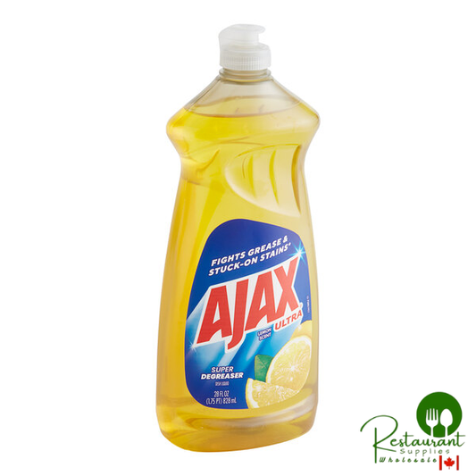 Ajax Ultra CPC44673 28 oz. Lemon Scent Dish Detergent - 9/Case
