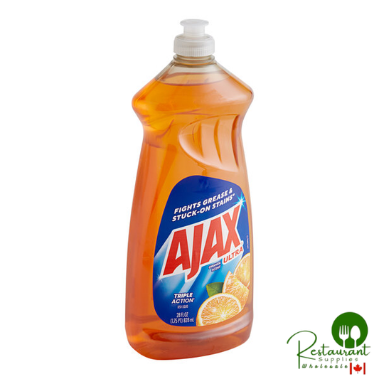 Ajax Ultra CPC44678CT 28 oz. Triple Action Orange Scent Dish Detergent - 9/Case