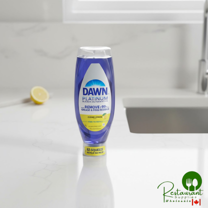 Dawn Platinum EZ-Squeeze 11819 24.3 oz. Clean Lemon Dish Soap - 8/Case