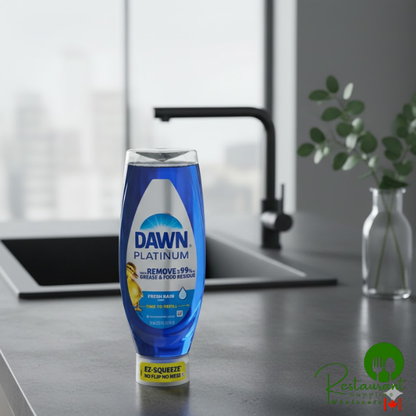 Dawn Platinum EZ-Squeeze 05207 24.3 oz. Fresh Rain Dish Soap - 8/Case