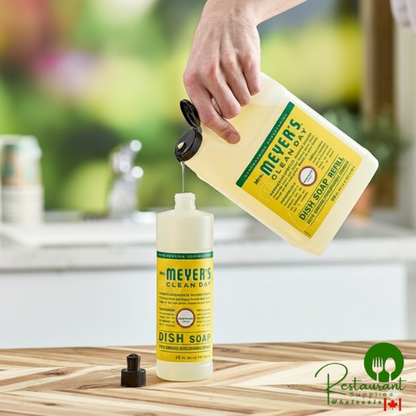 Mrs. Meyer's Clean Day 372571 48 oz. Honeysuckle Scented Dish Soap Refill - 6/Case