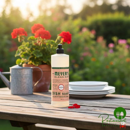 Mrs. Meyer's Clean Day 372579 16 oz. Geranium Scented Dish Soap - 6/Case