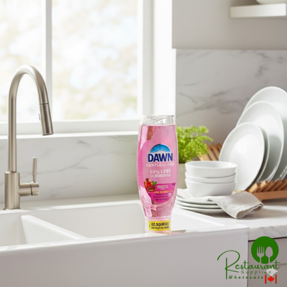 Dawn Gentle Clean EZ-Squeeze 08535 24.3 oz. Pomegranate & Rose Water Dish Soap - 8/Case