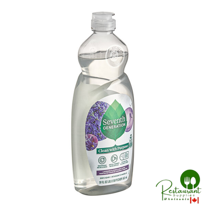 Seventh Generation 10732913449825 19 oz. Lavender Flower and Mint Dish Soap - 6/Case