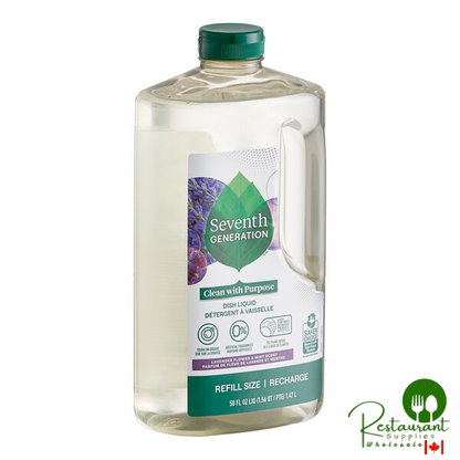 Seventh Generation 10732913451521 50 oz. Lavender Flower and Mint Dish Liquid - 3/Case