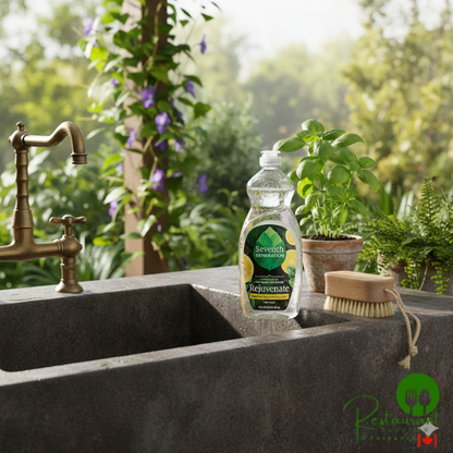 Seventh Generation 10732913452498 19 oz. Yuzu Basil with Phytogaia Dish Liquid - 6/Case