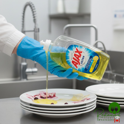 Ajax Ultra CPC49861 52 oz. Lemon Scent Dish Detergent - 6/Case