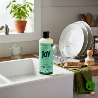 JoySuds Pure Joy 43620 16 oz. Basil Dishwashing Liquid - 12/Case