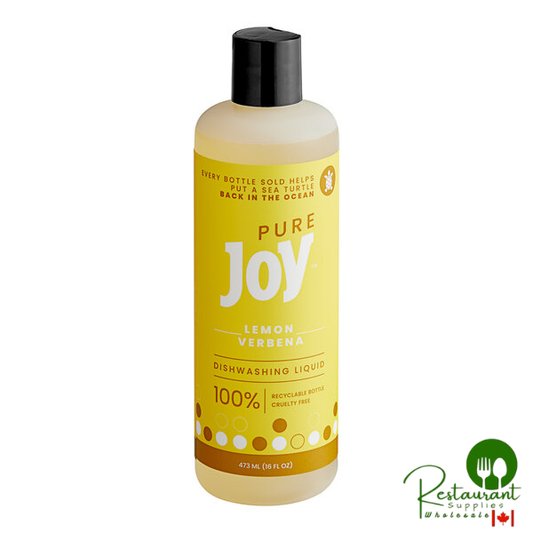 JoySuds Pure Joy 43622 16 oz. Lemon Verbena Dishwashing Liquid - 12/Case