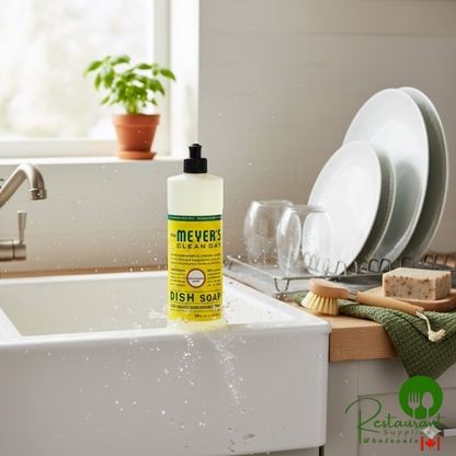 Mrs. Meyer's Clean Day 372587 16 oz. Honeysuckle Scented Dish Soap - 6/Case