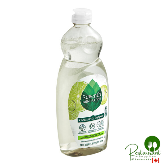 Seventh Generation 10732913449832 19 oz. Fresh Lime and Ginger Dish Soap - 6/Case