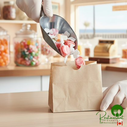 American Metalcraft SBN4 Natural 4 1/4" x 2 1/2" x 3 3/4" Mini Snack Bag - 250/Case