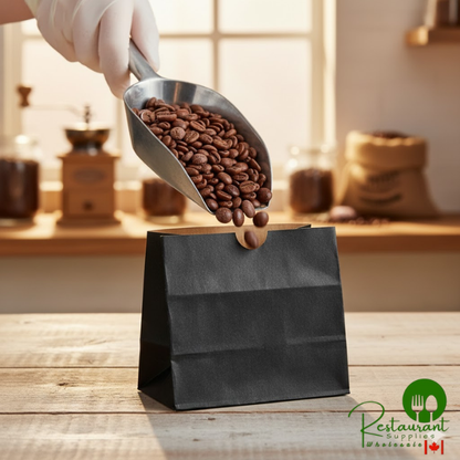 American Metalcraft SBB4 Black 4 1/4" x 2 1/2" x 3 3/4" Mini Snack Bag - 250/Case