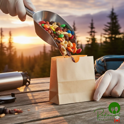 American Metalcraft SBN3 Natural 3 3/8" x 1 3/4" x 3 1/2" Mini Snack Bag - 250/Case