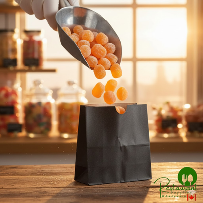 American Metalcraft SBB3 Black 3 3/8" x 1 3/4" x 3 1/2" Mini Snack Bag - 250/Case