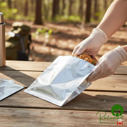 7" x 2" x 8" Foil Sandwich Bag - 1,000/Case